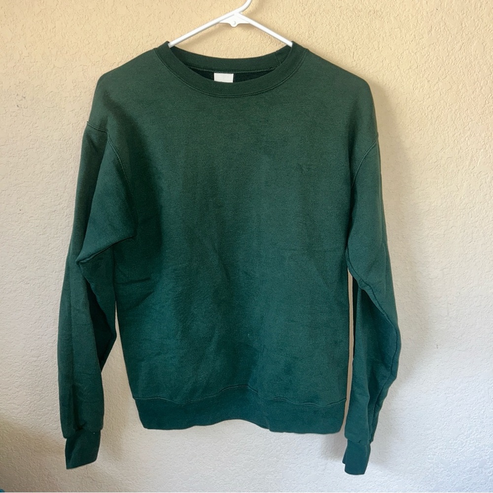 Women's XS Hanes green crewneck